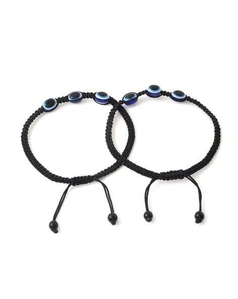 Thread And Glass Beads Evil Eye Anklet Bracelet at Rs 50/piece in Mumbai