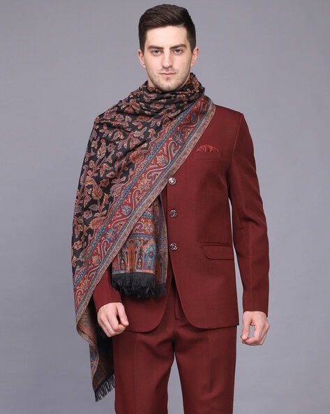 Printed shawl for store men