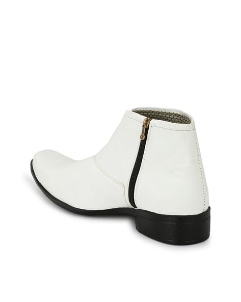 white mens chelsea boots