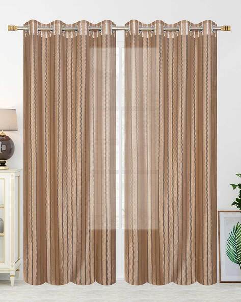 Buy Brown Curtains & Accessories for Home & Kitchen by Homefab India Online