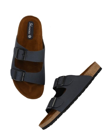 Amazon.com | katliu Women's Flat Sandals Two Strap Slide Sandals Open Toe  White Size 5.5 | Slides