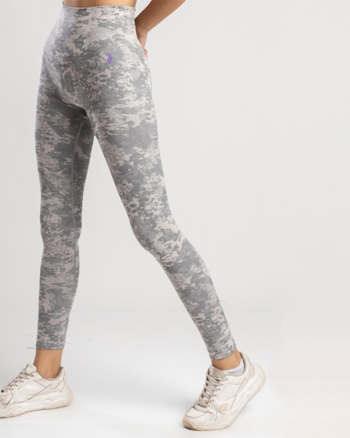 Buy Grey Leggings for Women by Sknz Online
