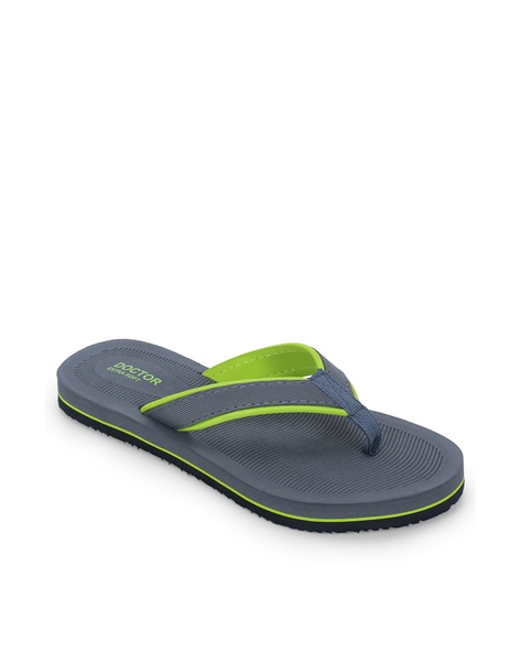 Buy Green Grey Flip Flop Slippers for Women by Doctor Extra