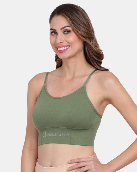 Buy Amour Secret Removable Padded Sports Bra -Black at Rs.688 online