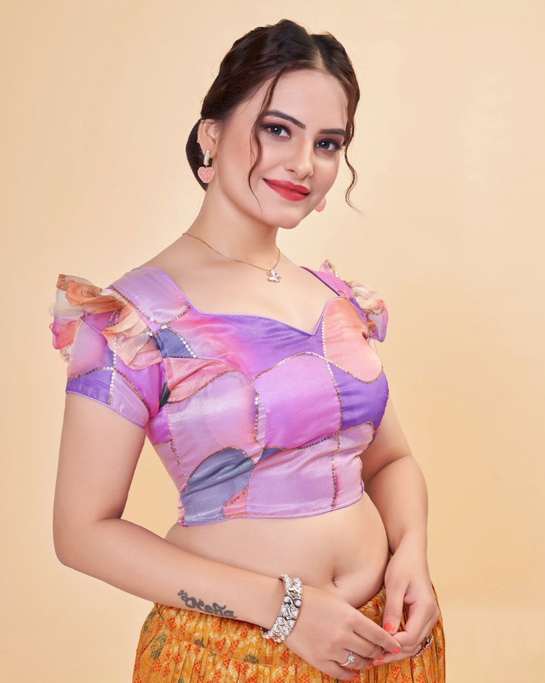 Buy Violet Blouses for Women by Himrise Online