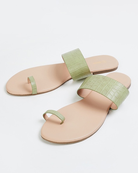 Buy Gold Flat Sandals for Women by STYLESTRY Online | Ajio.com