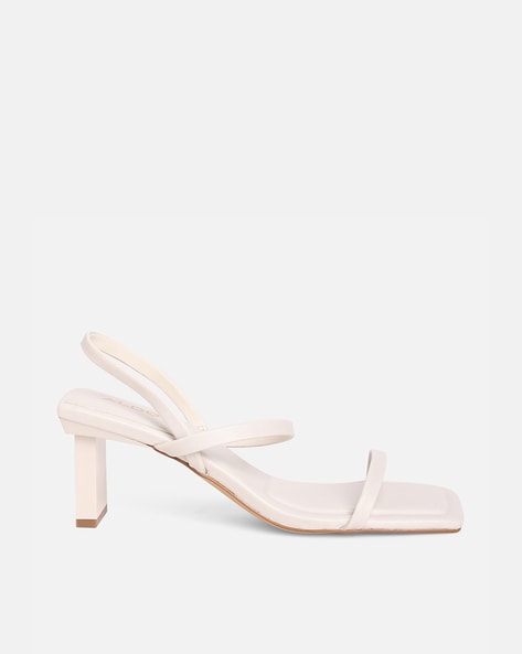 Mango white heeled sandals new arrivals