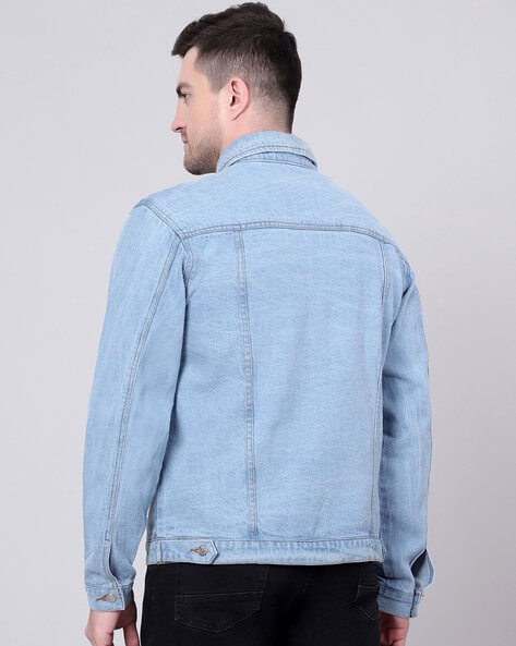 Buy KOTTY Men's Regular Full Sleeve Blue Denim Jacket Online at  desertcartKUWAIT