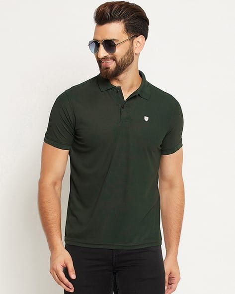 Regular Fit Polo T-Shirt with Ribbed Hem