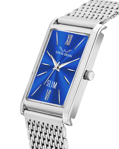 Silver rectangle online watch