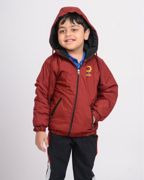 Maroon jacket sales for boys