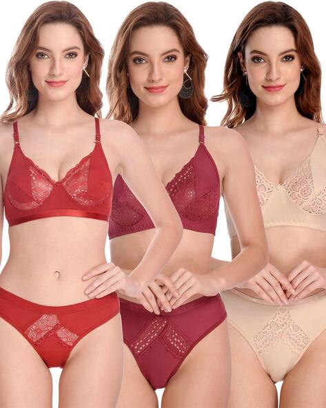Buy Multicoloured Lingerie Sets for Women by BEACH CURVE Online