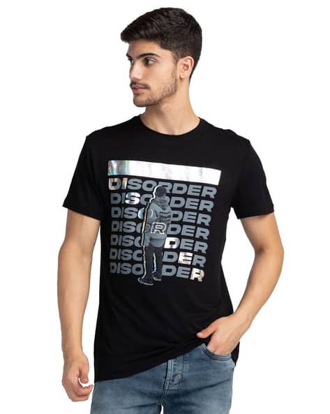 Typographic Print Regular Fit T-Shirt