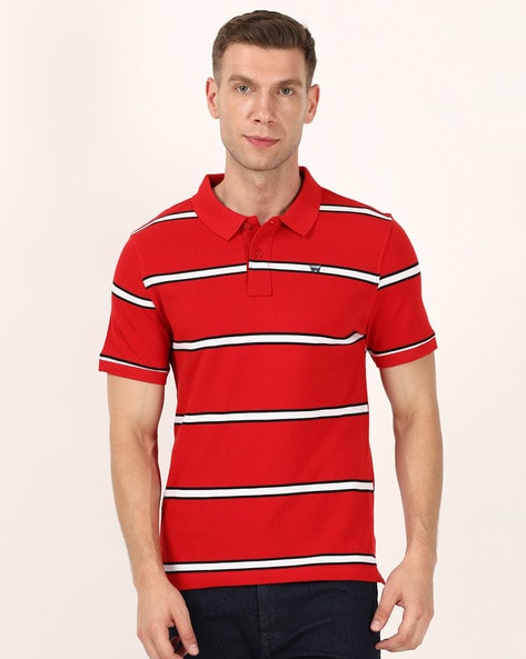 Wrangler Regular Fit Striped Polo T-Shirt