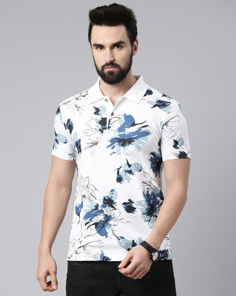 Polo shirt 2025 with floral print