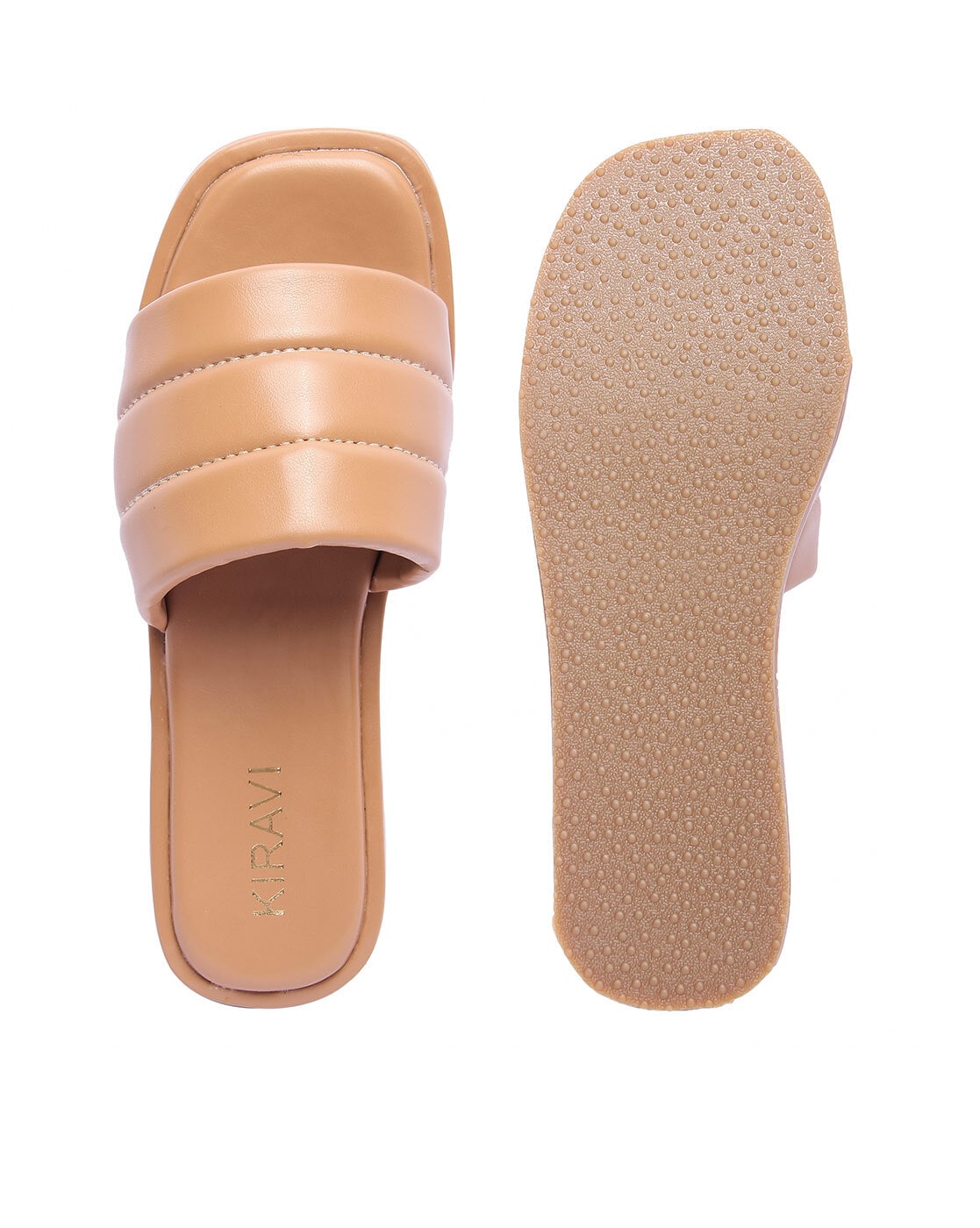 Buy Tan Heeled Sandals for Women by KIRAVI Online Ajio