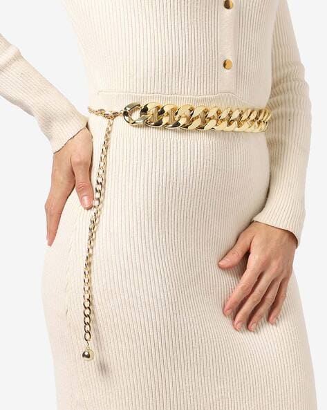 Gold Chain Link Belt - Twisted Circular Chain Belt - Gold Belt - Lulus