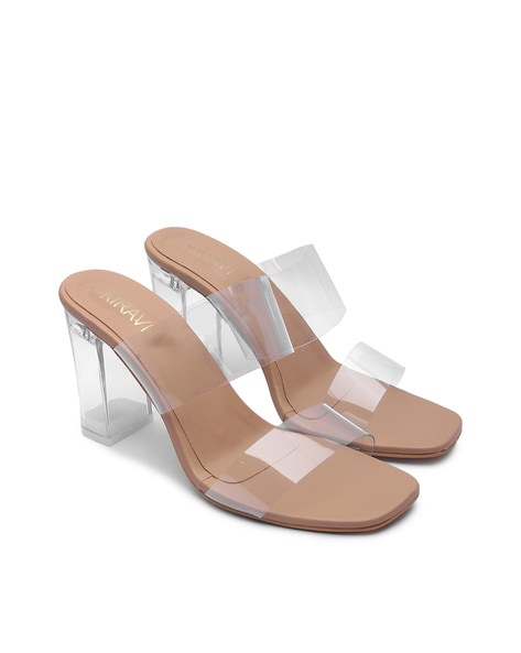 Women Casual Transparent Heels Sandals, Size: Euro 35-41 at Rs 275/pair in  Delhi