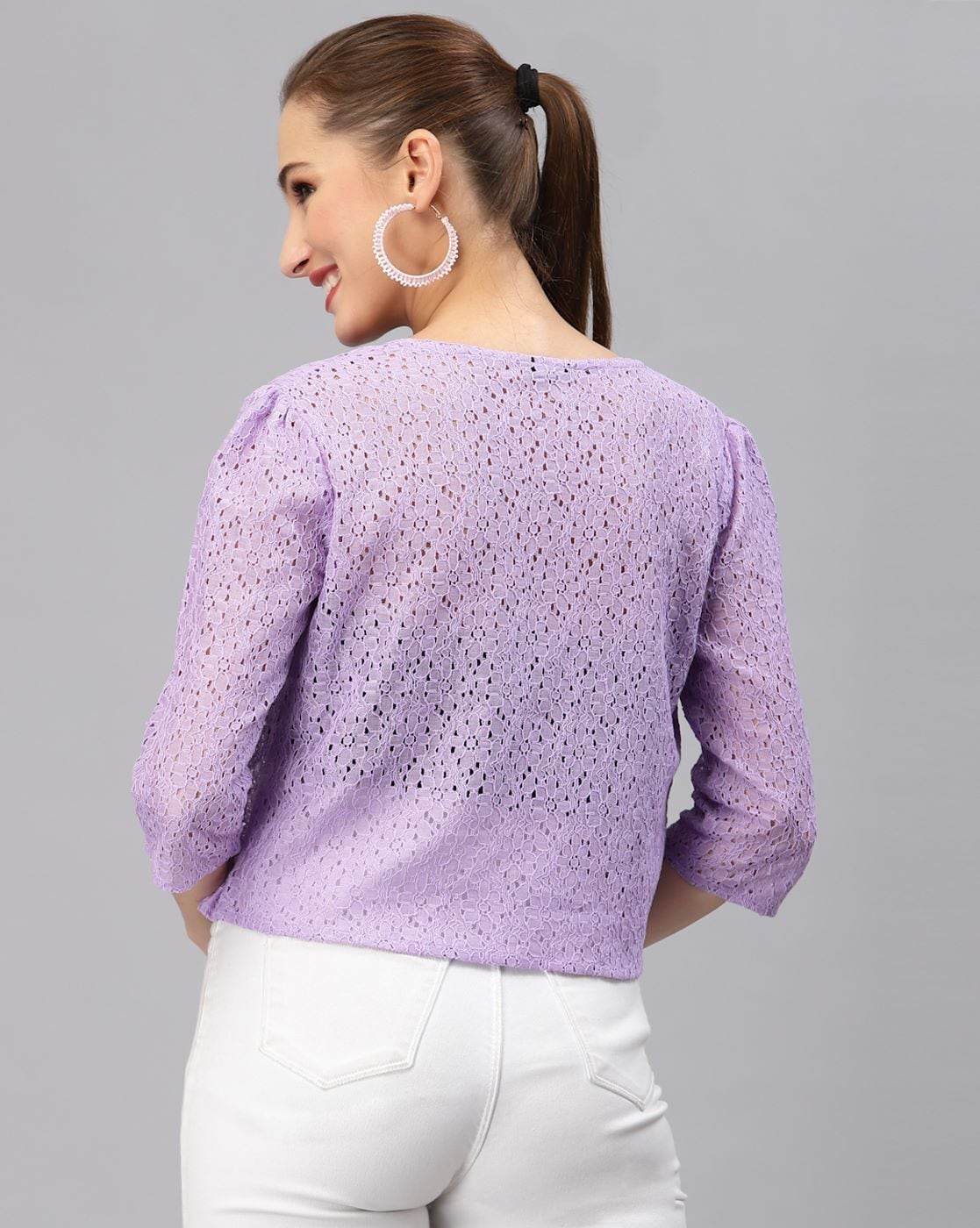 Purple on sale lace shrug