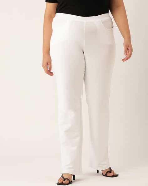 Buy Latest Cotton White Trousers Men Online at Great Price