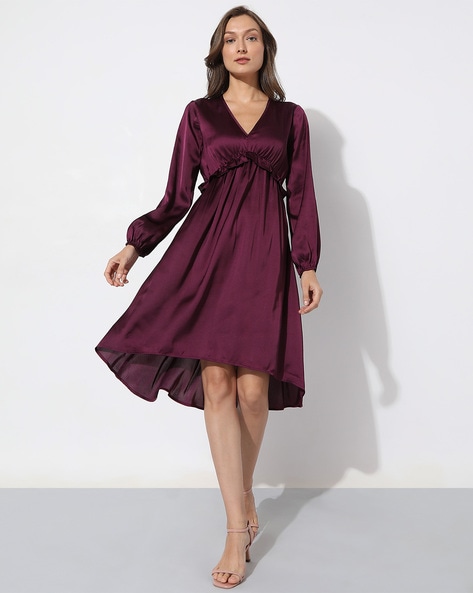 Buy Purple Dresses for Women by Vero Moda Online | Ajio.com