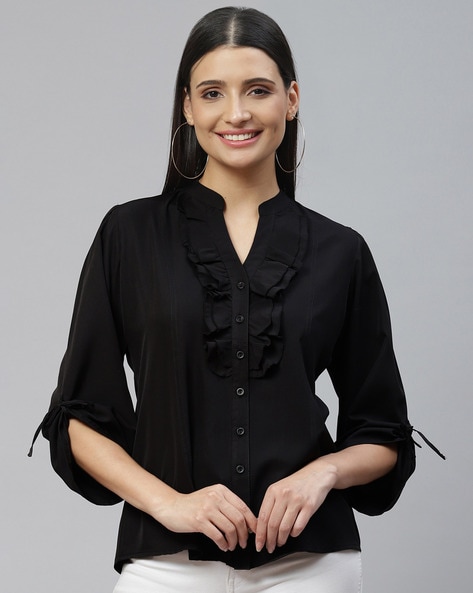 Buy Black Tops for Women by Ives Online