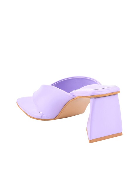 Satin mules - Purple - Ladies | H&M IN