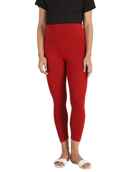 Buy online White Solid Ankle Length Legging from Capris & Leggings for  Women by Tag 7 for ₹399 at 43% off | 2024 Limeroad.com