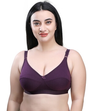 Buy Cream & Purple Bras for Women by SKDREAMS Online
