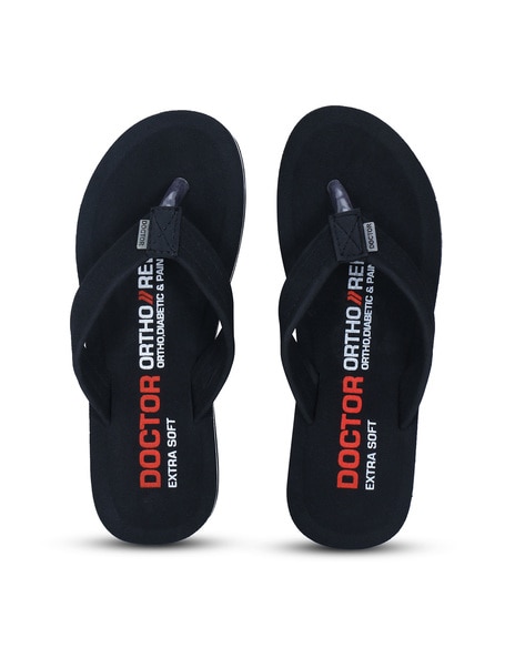 Buy Black Flip Flop & Slippers for Women by Doctor Extra Soft