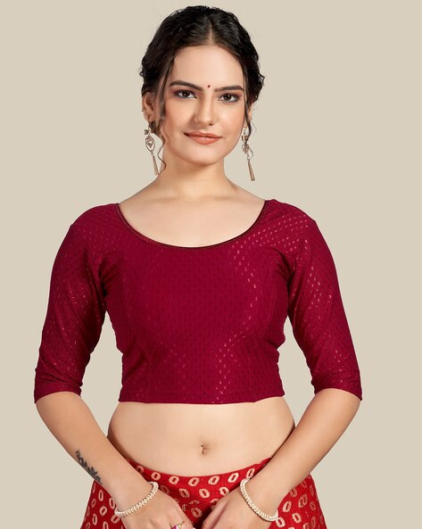 Buy Maroon Blouses for Women by Himrise Online | Ajio.com