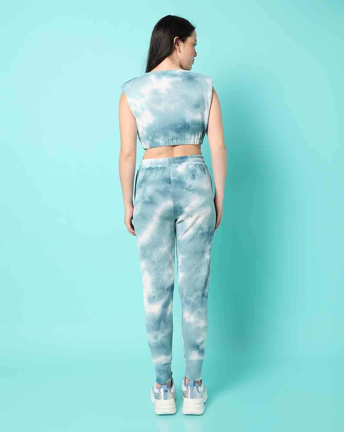 Tie dye sweatpants and tank online set