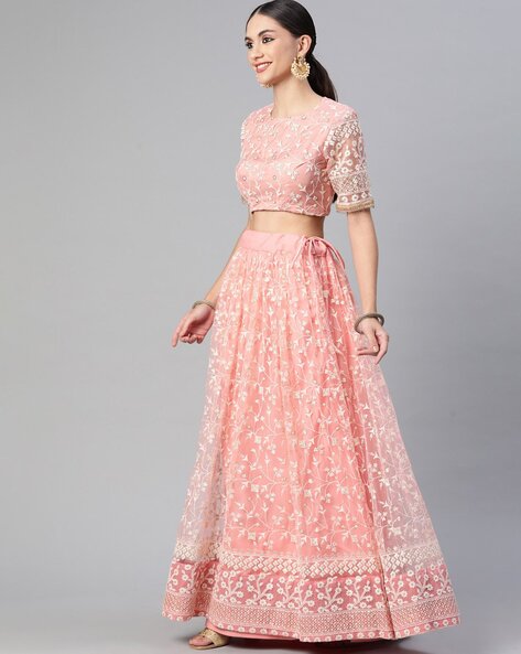 Légèrmash Panelled Lehenga with Rhinestone Off-Shoulder Blouse available  only at Shivan and Narresh – SHIVAN & NARRESH