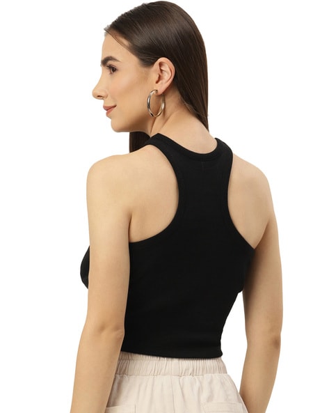 Buy Black Tops & Tshirts for Women by Besiva Online