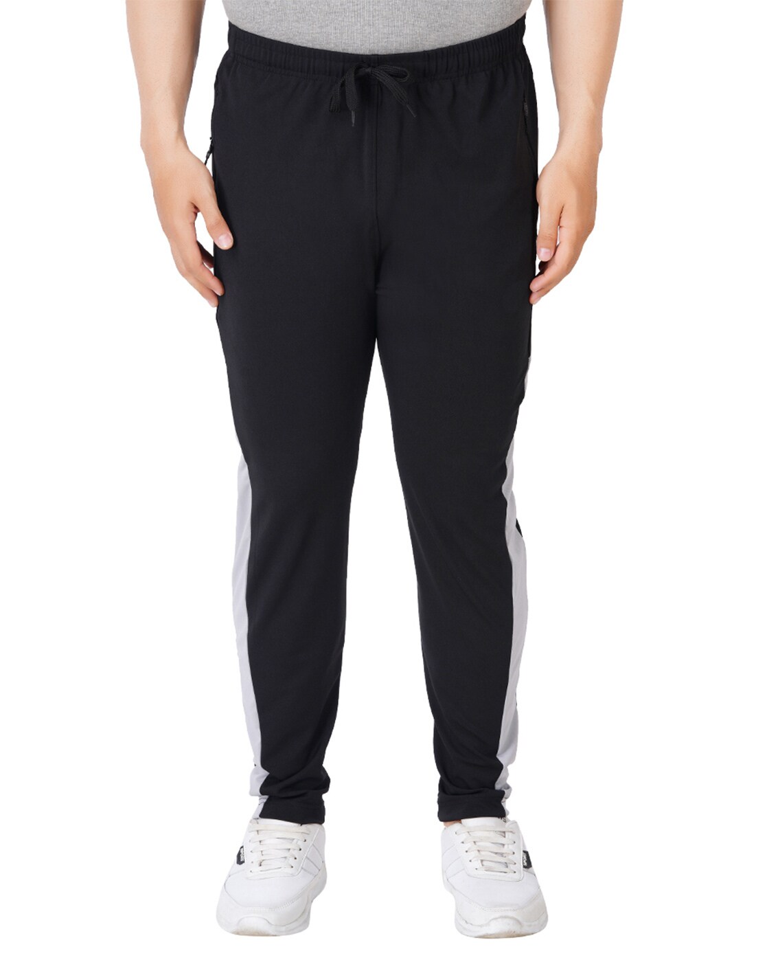 Buy Black Track Pants for Men by 9LKHA Online | Ajio.com