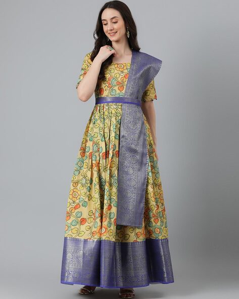 Grey Saree Wrap Dress By Mogra Designs | Ikat dress, Cotton dress indian,  Cotton dress pattern