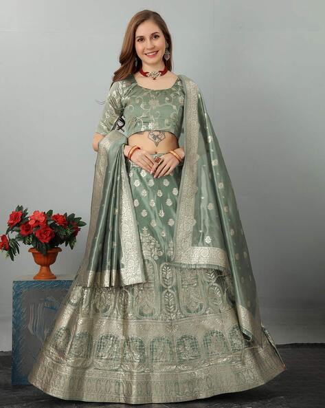 Peacock pattern in various kind of embroidered exclusive bridal lehenga  choli Teal at Rs 9999 | Lehenga in Surat | ID: 2853225002412