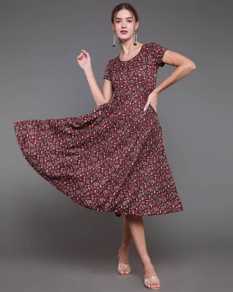 Buy Multicolour Dresses & Gowns for Women by MAYERO Online | Ajio.com