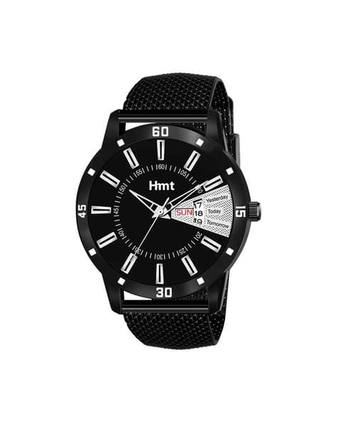 Hamt HT-GR005-BLK-BLK Analogue Watch with Synthetic Strap