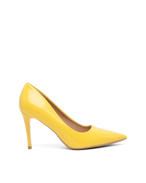 Yellow Bow High Heel Stilettos | Jeweled shoes, Fashion shoes, Heels