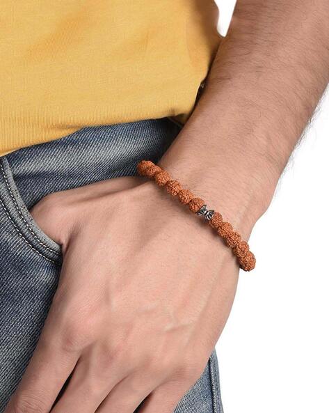 Gold Plated Rudraksha Bracelet – Japa.in