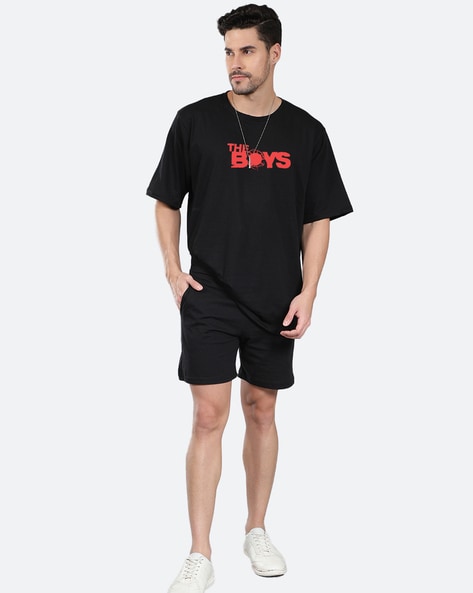 oversized t shirt and shorts