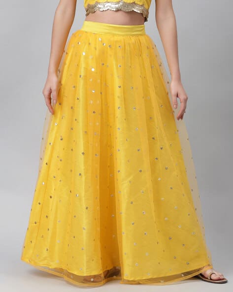 Embellished Flared Skirt