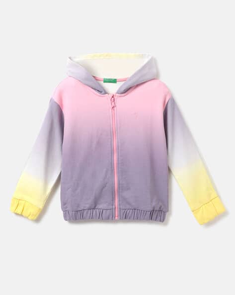 Coloublock Zip-Front Sweatshirt