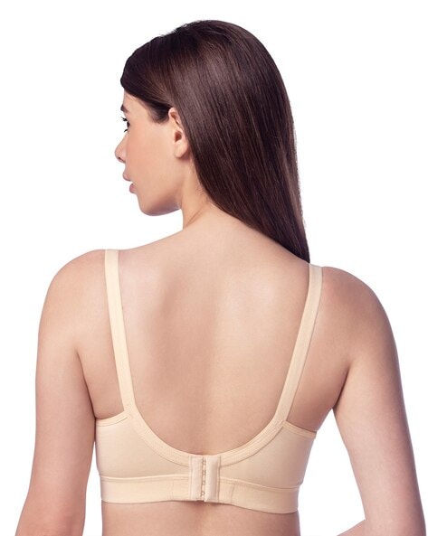 Buy Trylo-Oh-so-pretty you! Beige Non Wired Non Padded Crossover Bra for  Women Online @ Tata CLiQ