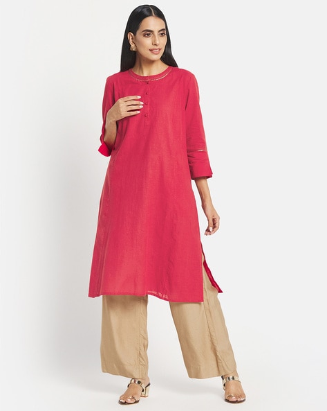 Buy Olive Kurta Suit Sets for Women by Fabindia Online | Ajio.com