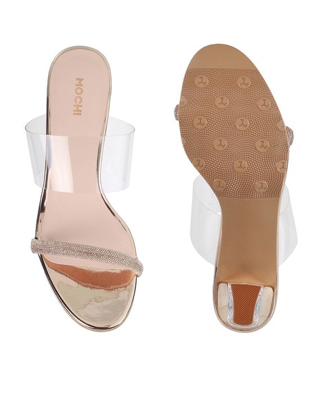 MOCHI Women Gold Heels - Buy MOCHI Women Gold Heels Online at Best Price -  Shop Online for Footwears in India