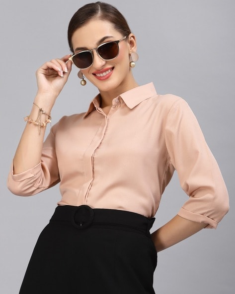 Buy Nude Shirts for Women by STYLE QUOTIENT Online
