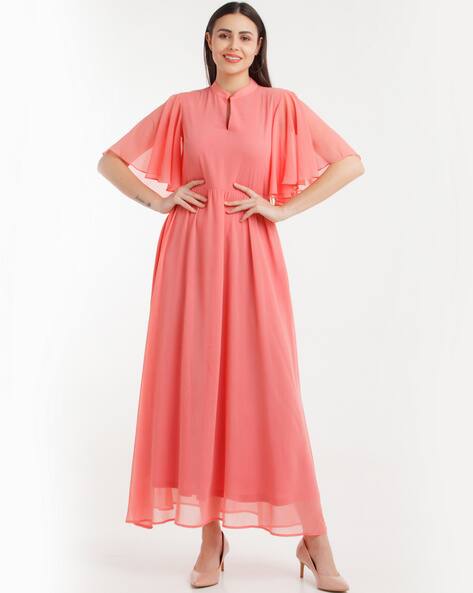 Zink London Solid A-Line Dress