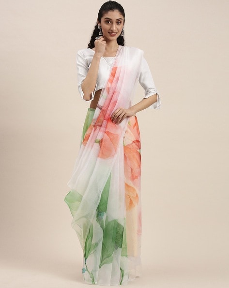 Organza Sarees Online at Discount Rates in India | USA, UK, Singapore,  Australia – Dailybuyys